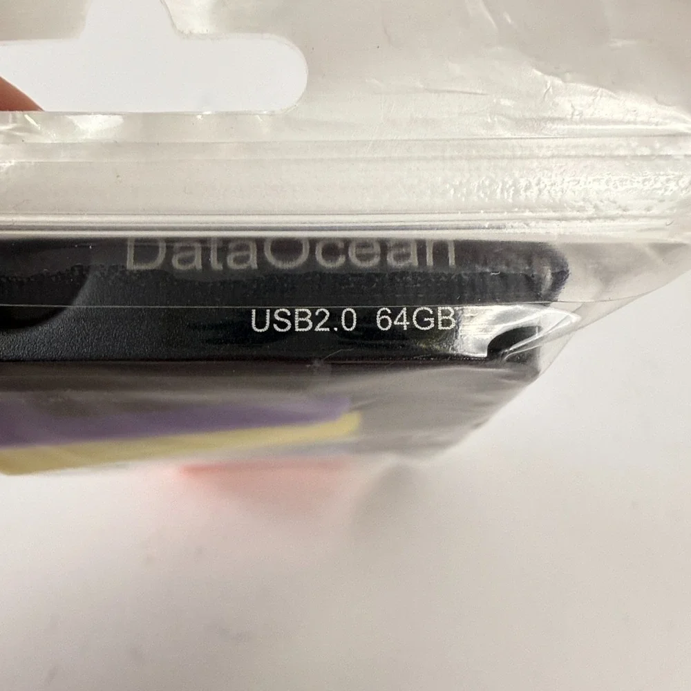 DataOcean 10 Pack 64GB USB 2.0 Flash Drives Mixed Colors Thumb Memory Sticks NWT